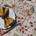 Tessitura Toscana Tellerie, rectangular coton tablecloth "Cardellino"