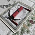 Provence Jacquard placemat grapes "Vignobles" ecru from Tissus Toselli in Nice