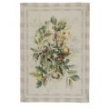 Linen kitchen towel "Ballotte" marrone Tessitura Toscana Telerie