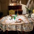 Tessitura Toscana Telerie, square linen tablecloth "Laguna"