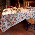 Tessitura Toscana Tellerie, rectangular coton tablecloth "Stardust"