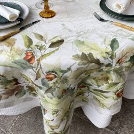 Tessitura Toscana Telerie, square linen tablecloth "Ballotte"