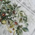 Linen kitchen towel "Ballotte" marrone Tessitura Toscana Telerie