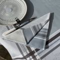 Table napkins  Sud Etoffe "Coloquinte" grey