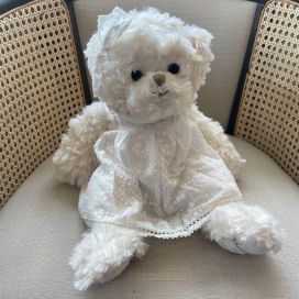 Barbara Bukowski - Teddy bear Lilla White dress