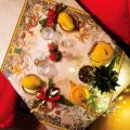 Tessitura Toscana Telerie, rectangular linen tablecloth "Exotic Christmas"