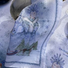 Torchon en lin "Elsa"  Tessitura Toscana Telerie