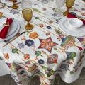 Tessitura Toscana Tellerie, rectangular coton tablecloth "Stardust"