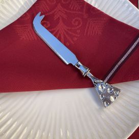 Silvery metal cheese knife "Cheese and mouse"
