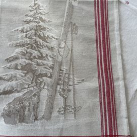 Jacquard kitchen towel "Everest" by Tissus Toselli