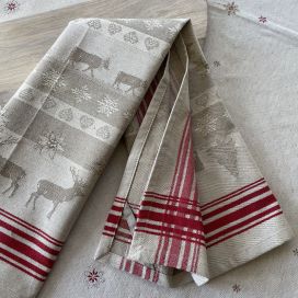 Jacquard kitchen towel "Beaufort" by Tissus Toselli