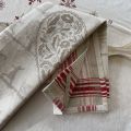 Jacquard kitchen towel "Coeur" by Tissus Toselli