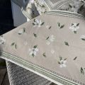 Webbed table runner  Jacquard Magnolia Tissus Tosseli