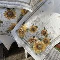 Webbed table runner Jacquard Sunflower Tissus Tosseli