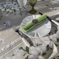 Rectangular Jacquard tablecloth Magnolia by Tissus Toselli