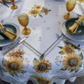 Rectangular Jacquard tablecloth Sunflower by Tissus Toselli