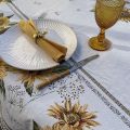 Rectangular Jacquard tablecloth Sunflower by Tissus Toselli