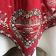 Nappe Jacquard  "Plagne" rouge  Tissus Tosseli