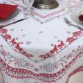Rectangular Jacquard tablecloth "Réveillon", Tissus Toselli