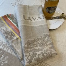 Jacquard kitchen towel "La lavande" by Tissus Toselli