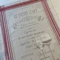 Jacquard kitchen towel "Le Petit Café" by Tissus Toselli