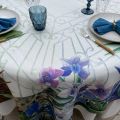Tessitura Toscana Telerie, linen table napkin blue "Seaport"