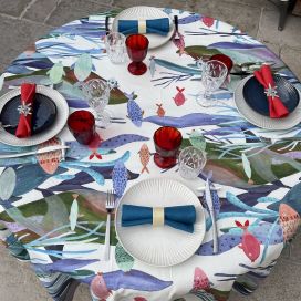 Tessitura Toscana Tellerie, coton tablecloth "Poseidon"