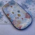 Melamine oval service plate 40cm Bora Bora