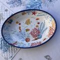 Melamine oval service plate 33cm Bora Bora