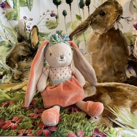 Barbara Bukowski - Rabbit Little Bunny Sisters pink