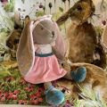 Barbara Bukowski - Rabbit Bunny Sisters pink and blue