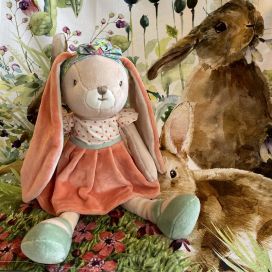 Peluches Bukowski - Lapine Bunny Sisters rose