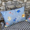 Outdoor cushions "Odysée" blue