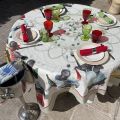 Tessitura Toscana Telerie, square linen tablecloth "Figaro"