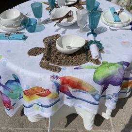 Tessitura Toscana Tellerie, linen tablecloth "Galapagos"
