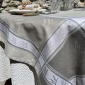 Nappe en polyester enduit "Lavande" beige