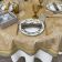 Coated polyester tablecloth "Utopie" curry