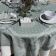 Round Jacquard tablecloth, reversible "Durance" green olive, by Marat d'Avignon