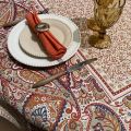 Square Jacquard tablecloth Cashmir by Tissus Toselli