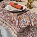 Square Jacquard tablecloth Cashmir by Tissus Toselli