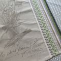 Jacquard kitchen towel "Chive" by Tissus Toselli