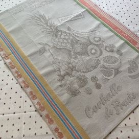Jacquard kitchen towel "The fruits" by Tissus Toselli
