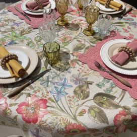 Tessitura Toscana Tellerie, rectangular hemp tablecloth "Occitane"