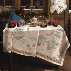Tessitura Toscana Telerie, rectangular linen tablecloth "Incanto"
