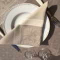 Table napkins  Sud Etoffe "Alicante" naturel and  taupe