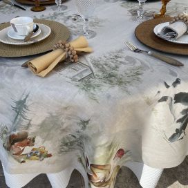 Tessitura Toscana Telerie, rectangular linen tablecloth "Bambesta"