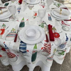 Tessitura Toscana Tellerie, coton tablecloth "Snowpop"