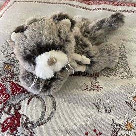 Peluches Bukowski - Chat "little Kitty" gris