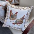 Provence Jacquard cushion cover "Chantecler" from Tissus Toselli in Nice