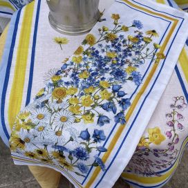 Linen kitchen towel "Sungarden" Tessitura Toscana Telerie